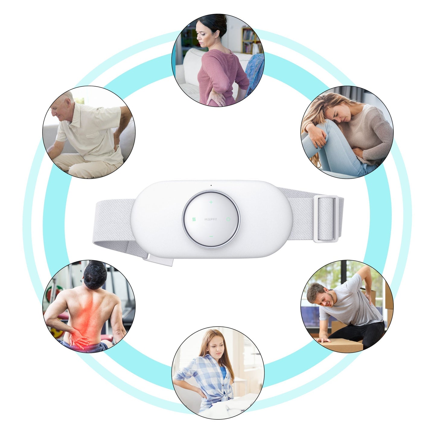 Wireless USB Waist & Back Massager