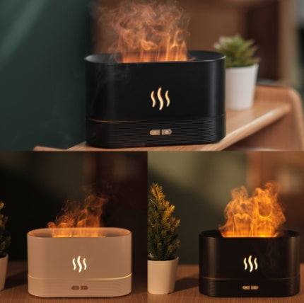 Aroma Diffuser With Flame Light