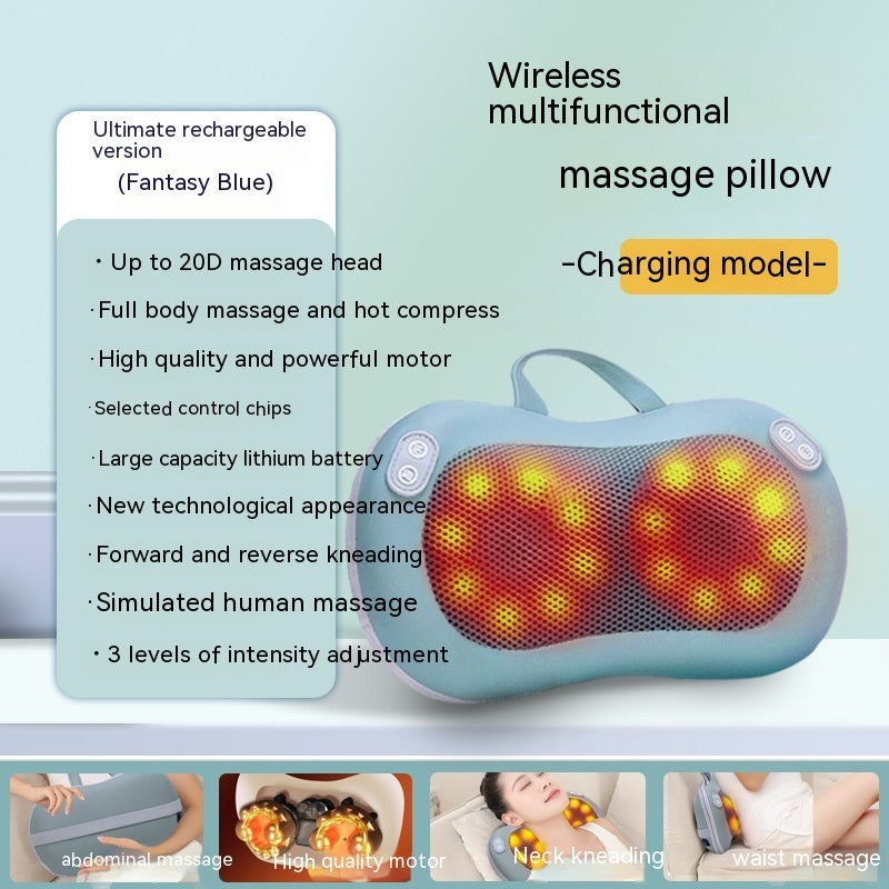 Multifunctional Rechargeable Cushion Massager