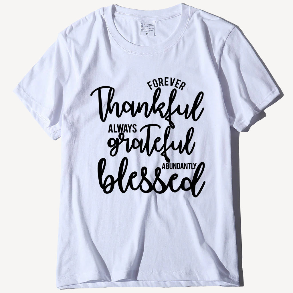 Cotton Alphabet Print T-Shirt