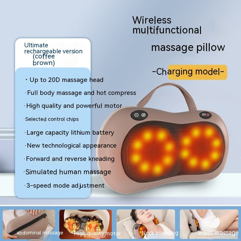 Multifunctional Rechargeable Cushion Massager