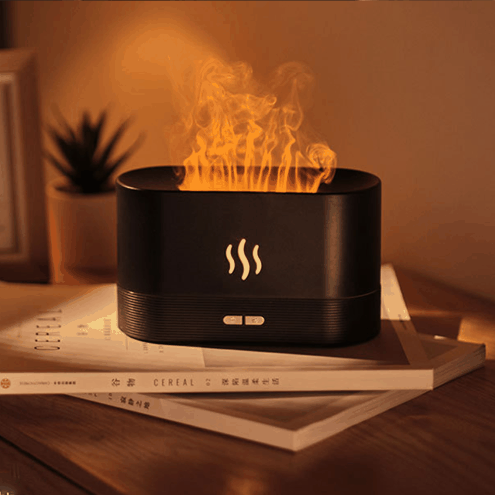 Aroma Diffuser With Flame Light