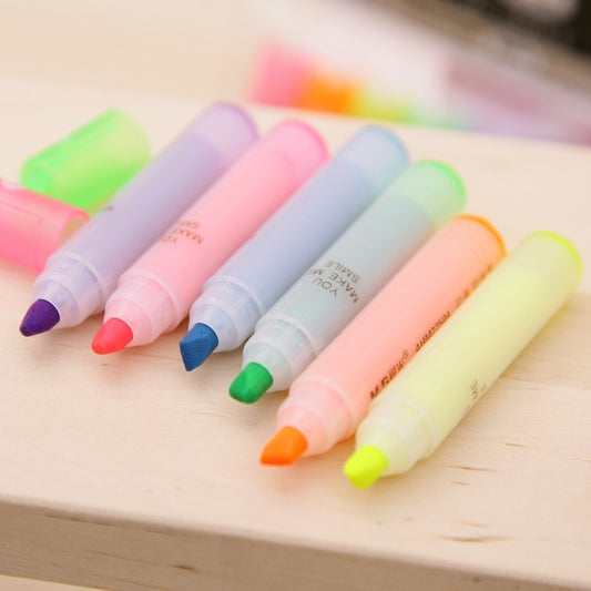 6 Colors Highlighter Set Maker