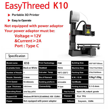 Easy Thread 3D Printer