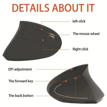 Wireless Vertical Ergonomic Mouse