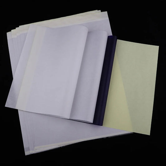 A4 Tattoo Transfer Paper – Carbon Thermal Stencil Copy Sheets (5/10 PCS)