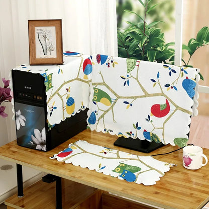 Cotton Linen Computer Monitor Dust Cover