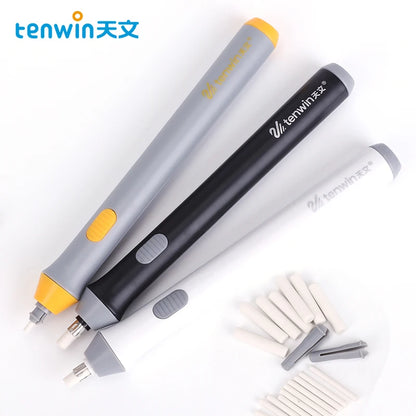 Tenwin Adjustable Electric Eraser – Precision Battery-Powered Sketch Tool with Refills
