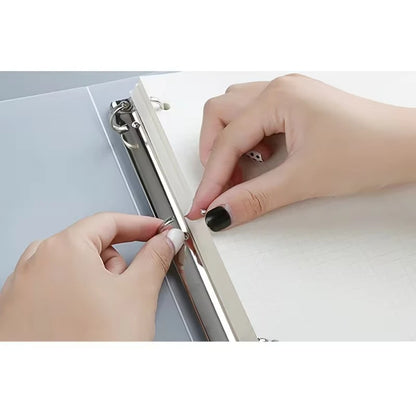 PP Frosted 6-Ring Loose Leaf Binder – A4 / B6 / A7 Translucent Document Organizer