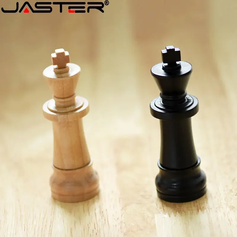 Wooden Chess USB Flash Drive