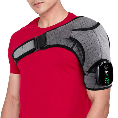 Electric Heating Shoulder Massager Belt – Adjustable Hot Compress Support Brace