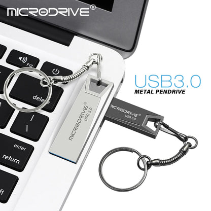USB 3.0 Mini Metal Flash Drive (16GB–128GB)