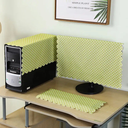 Cotton Linen Computer Monitor Dust Cover