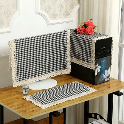 Cotton Linen Computer Monitor Dust Cover
