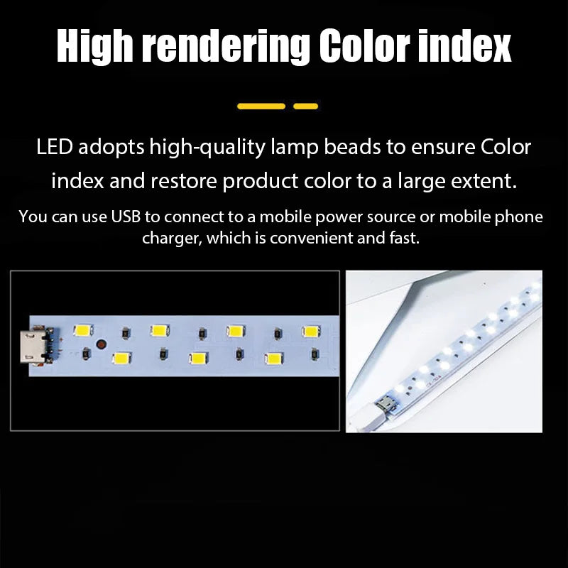 Portable LED Photography Lightbox Studio with Backgrounds