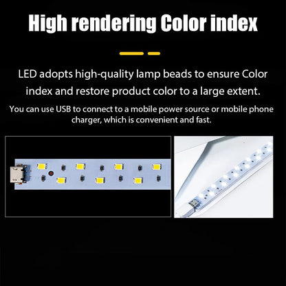 Portable LED Photography Lightbox Studio with Backgrounds