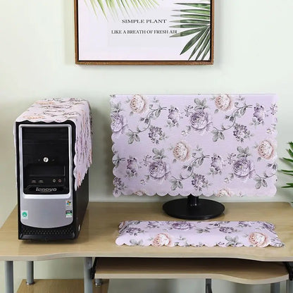 Cotton Linen Computer Monitor Dust Cover