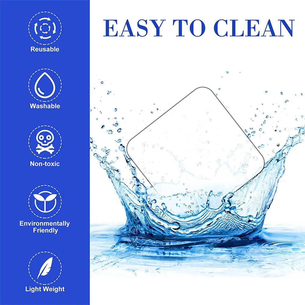 10PCS Nano Double-Sided Adhesive Pads – Transparent Reusable Sticky Tape Squares