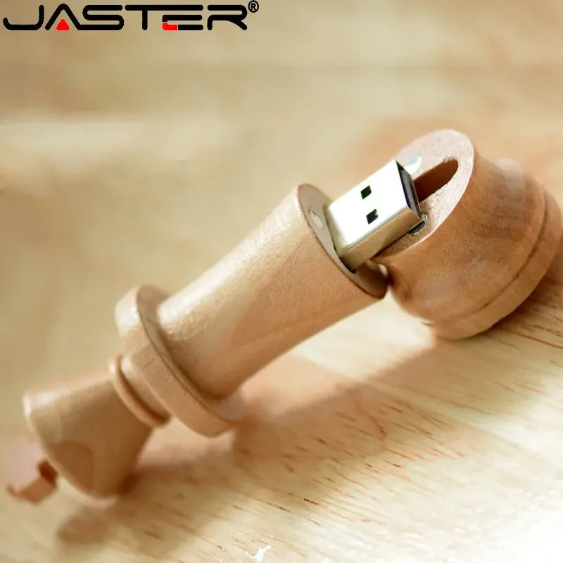 Wooden Chess USB Flash Drive