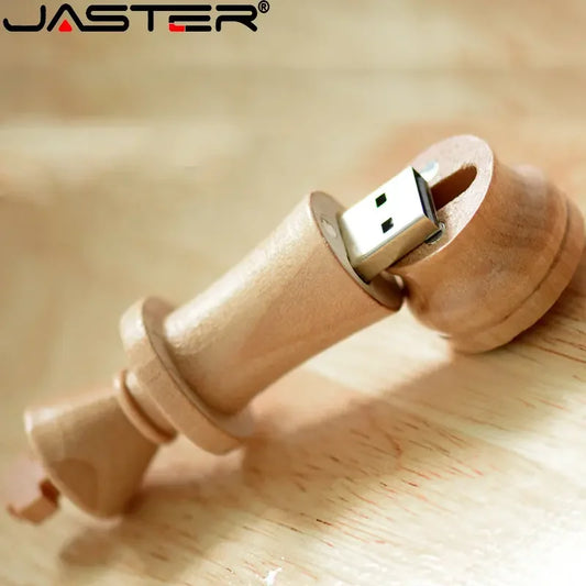 Wooden Chess USB Flash Drive