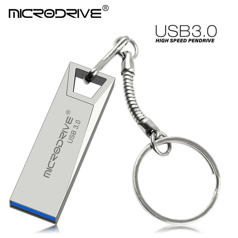 USB 3.0 Mini Metal Flash Drive (16GB–128GB)