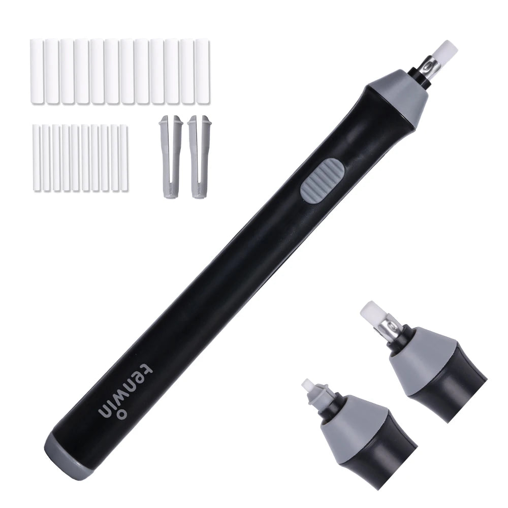 Tenwin Adjustable Electric Eraser – Precision Battery-Powered Sketch Tool with Refills