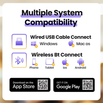 Portable Mini Thermal Label & Tattoo Printer – Inkless Bluetooth Sticker Printer