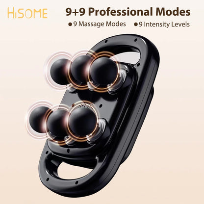 Six-Head Deep Tissue Massage Gun – 9 Modes & Multi-Speed Percussion Therapy