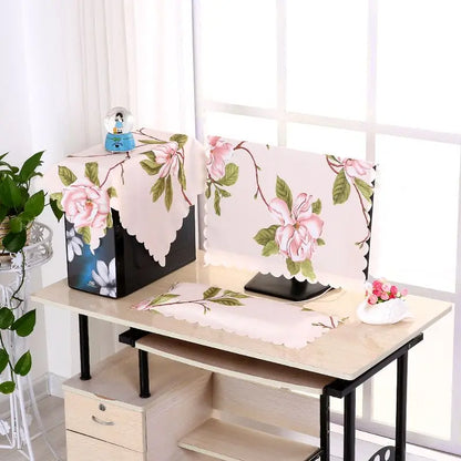 Cotton Linen Computer Monitor Dust Cover