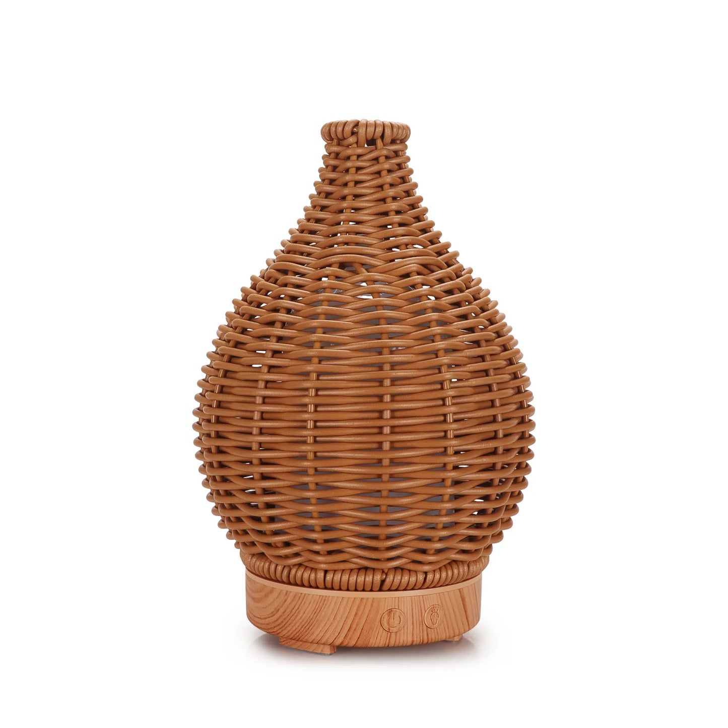Wood Weave Mini Ultrasonic Humidifier & Essential Oil Diffuser – USB Night Light