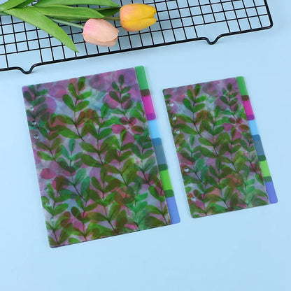 2026 A5 / A6 Glitter Transparent Planner Binder – Clear Shell Organizer Journal