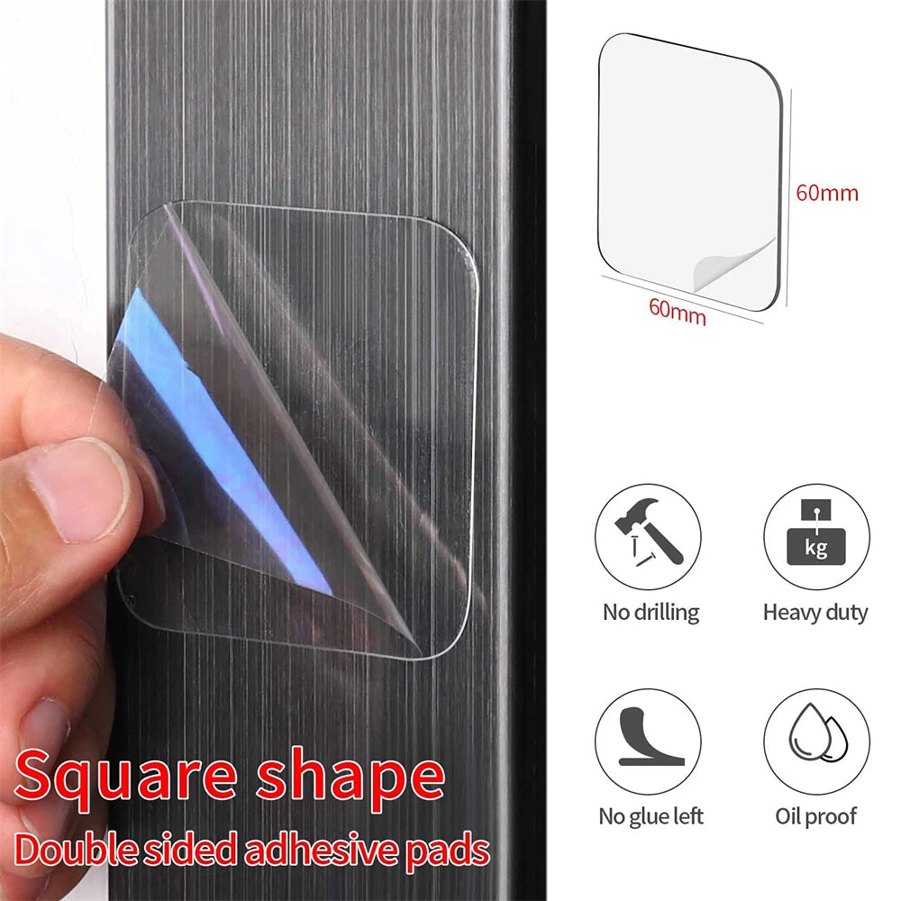 10PCS Nano Double-Sided Adhesive Pads – Transparent Reusable Sticky Tape Squares