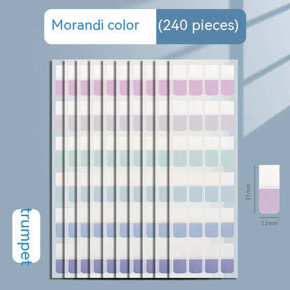 Transparent Sticky Note Index Tabs – Waterproof Page Marker Arrow Flags