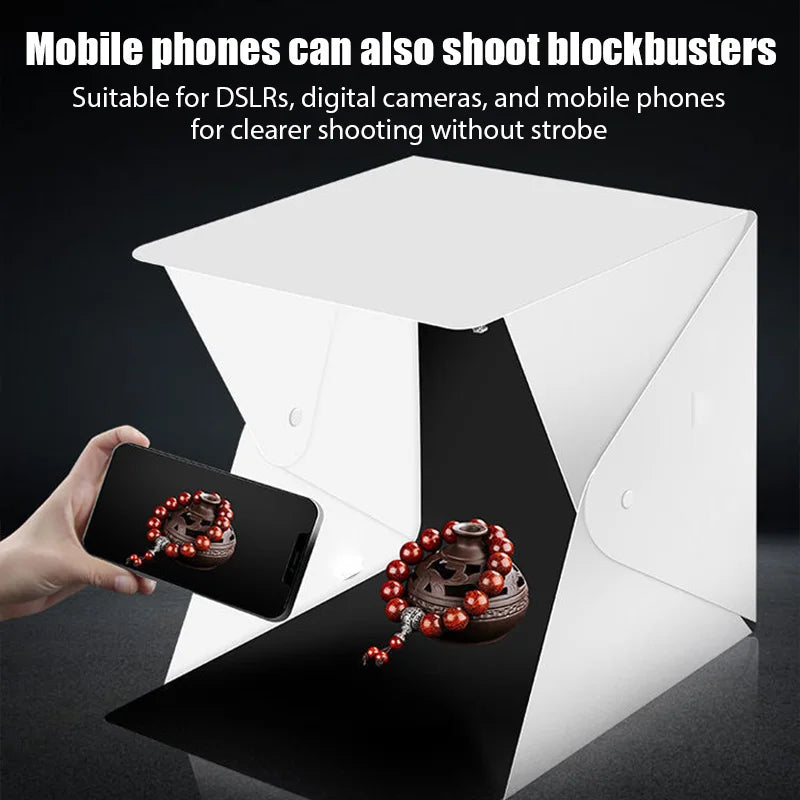 Portable LED Photography Lightbox Studio with Backgrounds